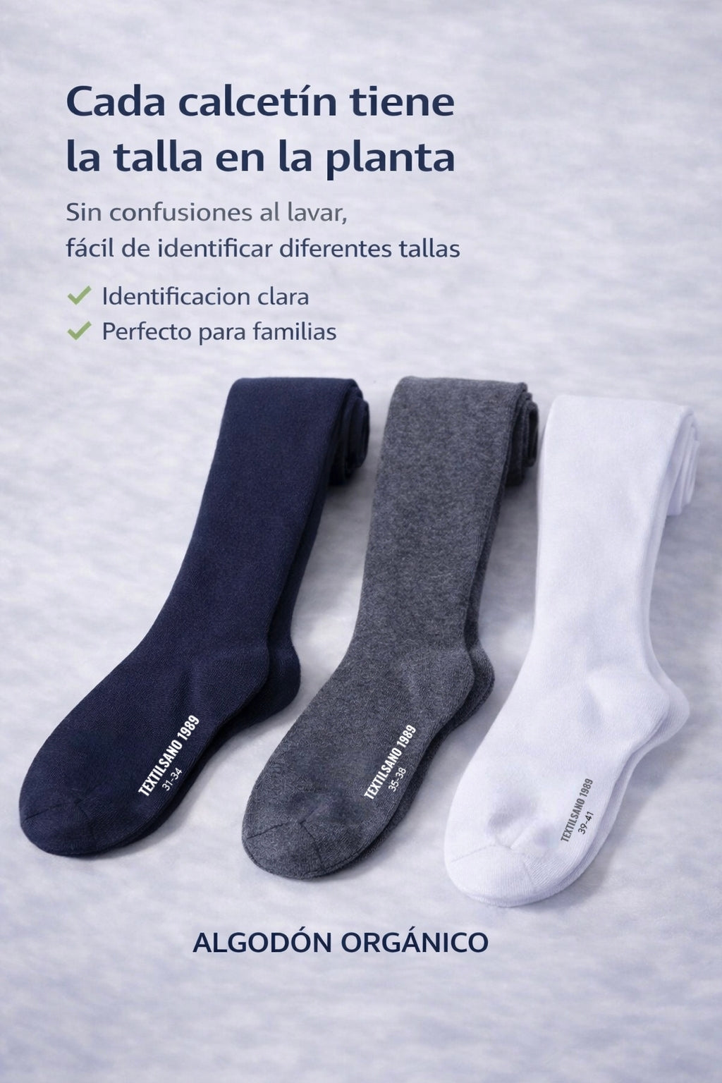 Leotardos Infantiles de Algodón Peinado – Pack 2 Pares Medias Escolares Suaves y Resistentes, Transpirables, Antipilling, Uso Diario, Tallas 3-16 Años (Altura hasta 172 cm)