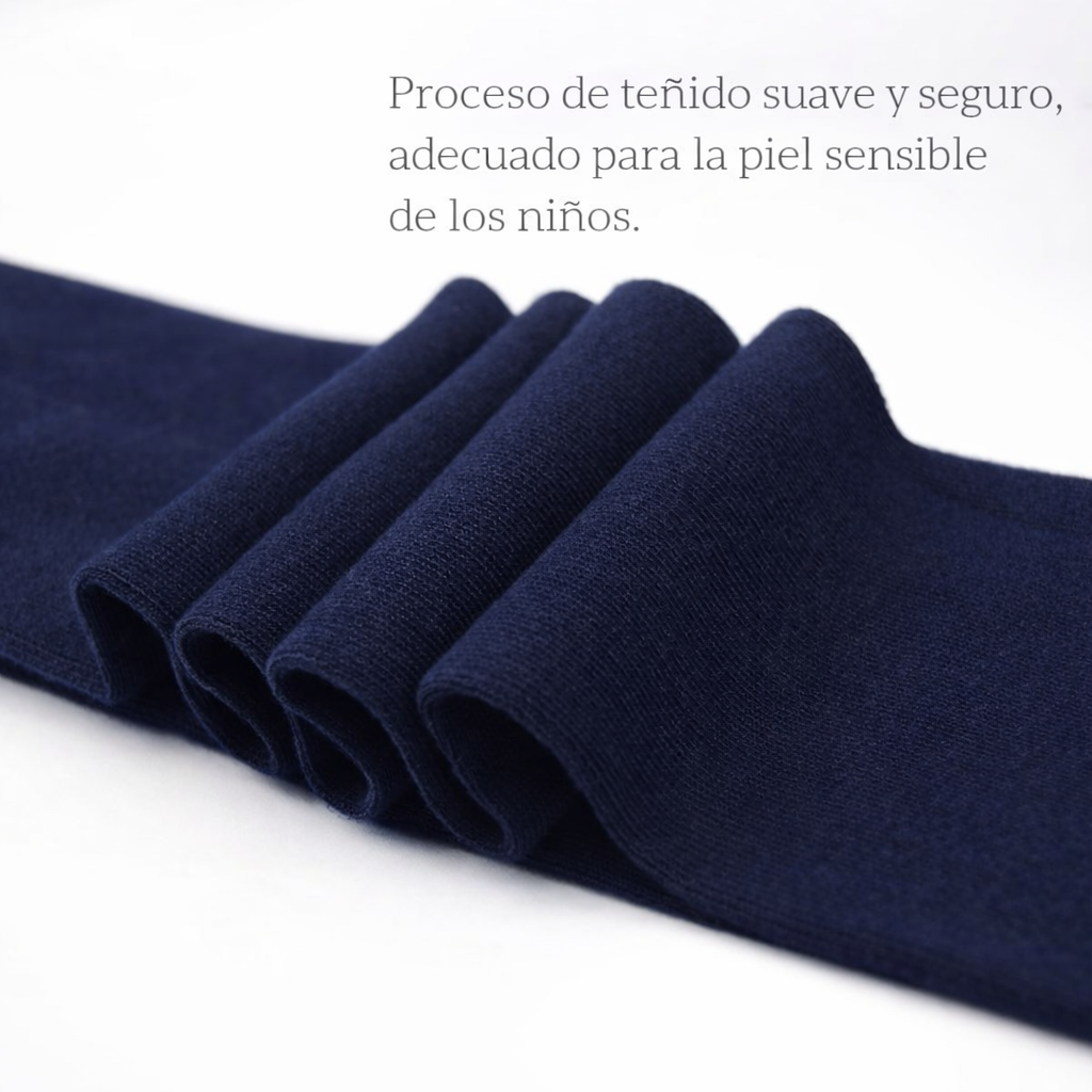 Leotardos Infantiles de Algodón Peinado – Pack 2 Pares Medias Escolares Suaves y Resistentes, Transpirables, Antipilling, Uso Diario, Tallas 3-16 Años (Altura hasta 172 cm)